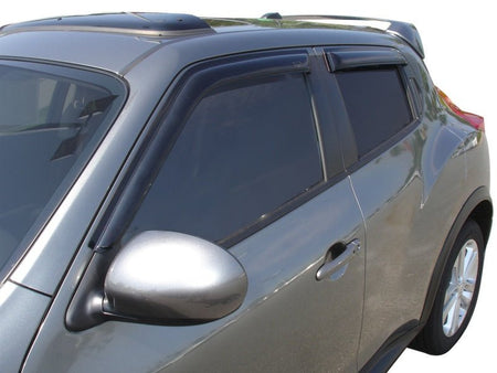 AVS 10 - 18 Nissan Juke Ventvisor Outside Mount Window Deflectors 4pc - Smoke - CPC Performance