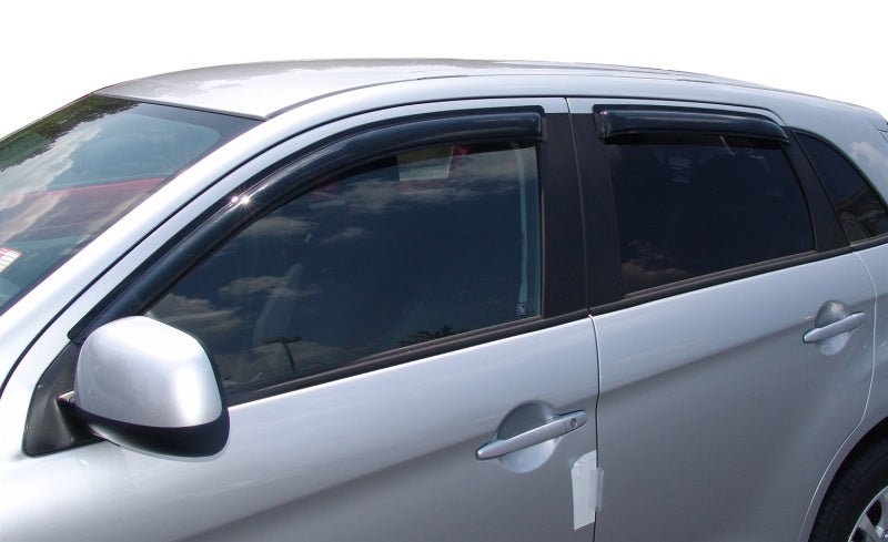 AVS 11 - 13 Mitsubishi Outlander Sport Ventvisor Outside Mount Window Deflectors 4pc - Smoke - CPC Performance