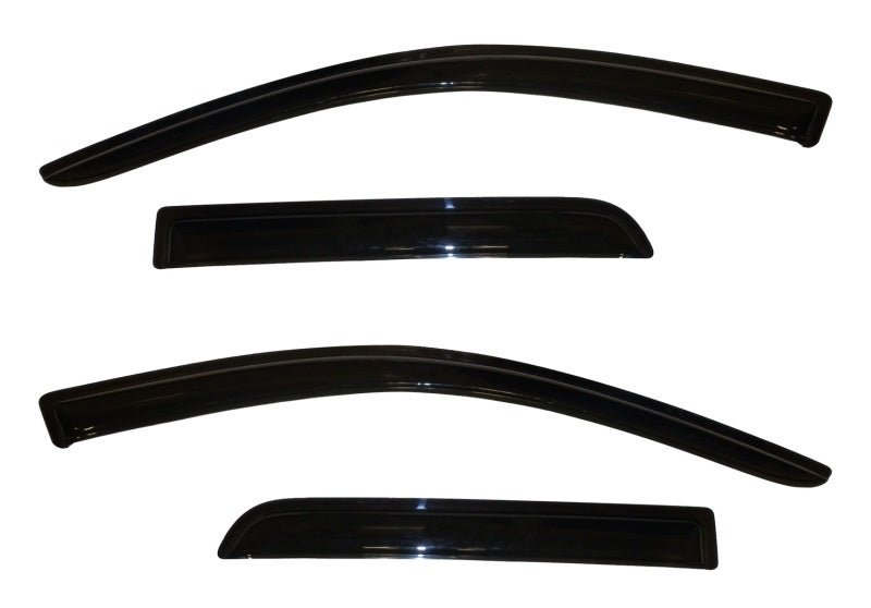 AVS 11 - 13 Mitsubishi Outlander Sport Ventvisor Outside Mount Window Deflectors 4pc - Smoke - CPC Performance