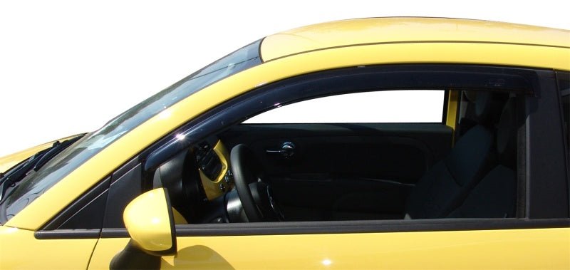 AVS 11 - 17 Fiat 500 Ventvisor Outside Mount Window Deflectors 2pc - Smoke - CPC Performance