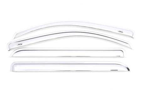AVS 15 - 18 Chevy Silverado 2500 Crew Cab Ventvisor Front & Rear Window Deflectors 4pc - Chrome - CPC Performance