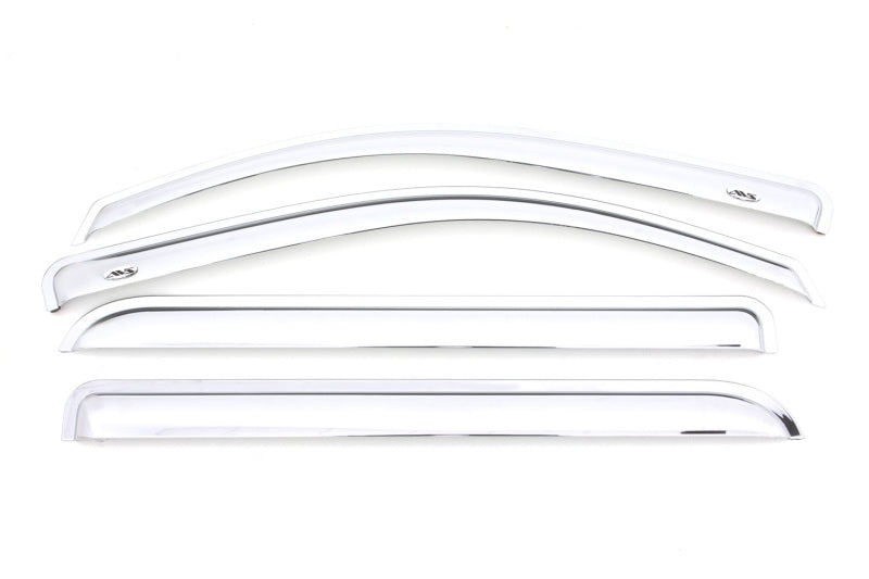 AVS 15 - 18 Chevy Silverado 2500 Crew Cab Ventvisor Front & Rear Window Deflectors 4pc - Chrome - CPC Performance