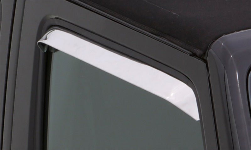 AVS 67 - 72 Ford F - 250 Super Duty Ventshade Window Deflectors 2pc - Stainless - CPC Performance