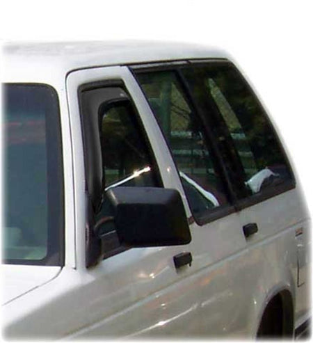 AVS 80 - 96 Ford Bronco Standard Cab Ventvisor In - Channel Window Deflectors 2pc - Smoke - CPC Performance