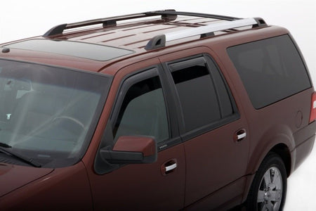 AVS 98 - 18 Lincoln Navigator Ventvisor In - Channel Front & Rear Window Deflectors 4pc - Smoke - CPC Performance