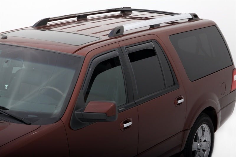 AVS 98 - 18 Lincoln Navigator Ventvisor In - Channel Front & Rear Window Deflectors 4pc - Smoke - CPC Performance
