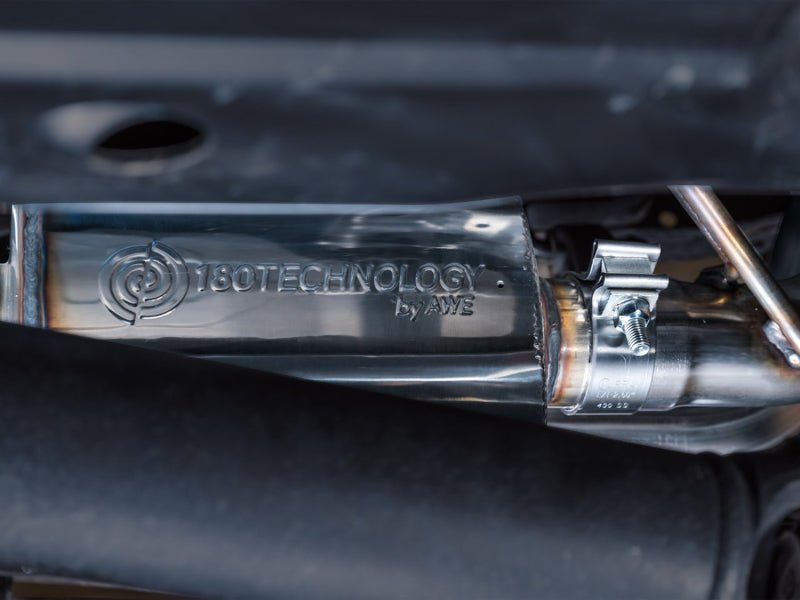AWE 16 - 22 Toyota Tacoma 0FG Catback Exhaust w/ BashGuard - Dual Diamond Black Tips - CPC Performance