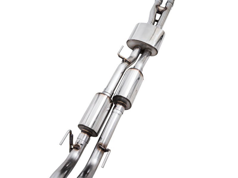 AWE 16 - 22 Toyota Tacoma 0FG Catback Exhaust w/ BashGuard - Dual Diamond Black Tips - CPC Performance