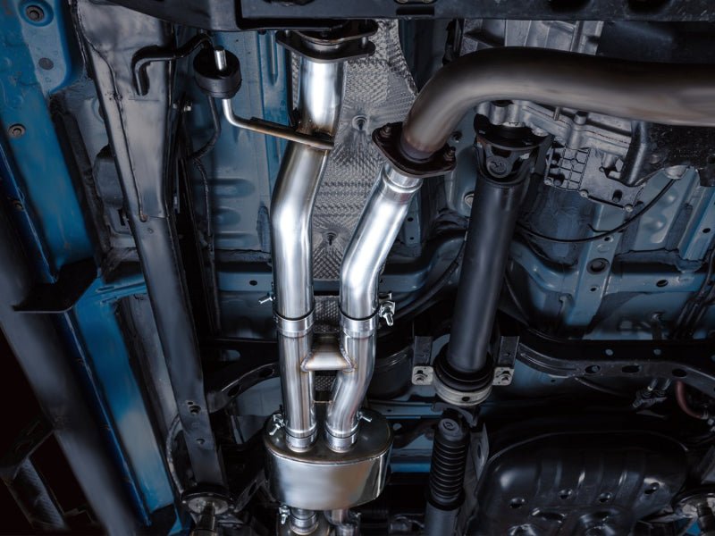 AWE 16 - 22 Toyota Tacoma 0FG Catback Exhaust w/ BashGuard - Dual Diamond Black Tips - CPC Performance