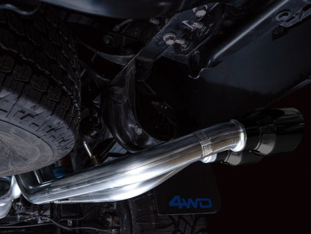 AWE 16 - 22 Toyota Tacoma 0FG Catback Exhaust w/ BashGuard - Dual Diamond Black Tips - CPC Performance