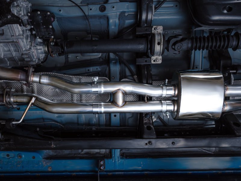 AWE 16 - 22 Toyota Tacoma 0FG Catback Exhaust w/ BashGuard - Dual Diamond Black Tips - CPC Performance