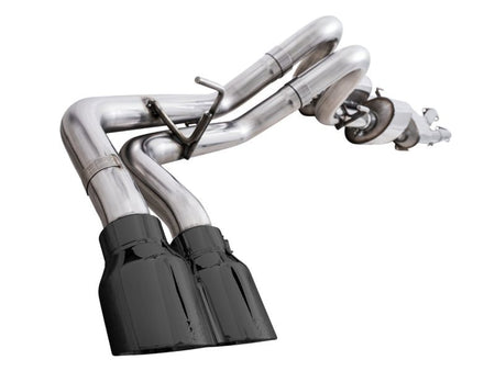 AWE 16 - 22 Toyota Tacoma 0FG Catback Exhaust w/ BashGuard - Dual Diamond Black Tips - CPC Performance