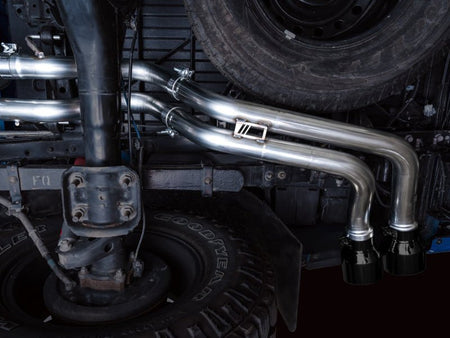 AWE 16 - 22 Toyota Tacoma 0FG Catback Exhaust w/ BashGuard - Dual Diamond Black Tips - CPC Performance