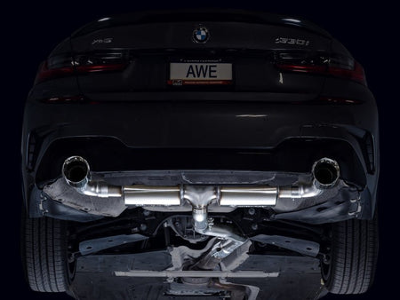 AWE 19 - 23 BMW 330i / 21 - 23 BMW 430i Base G2X Touring Axle Back Exhaust - Chrome Silver - CPC Performance