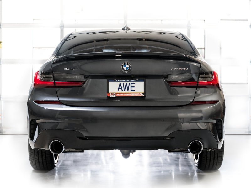 AWE 19 - 23 BMW 330i / 21 - 23 BMW 430i Base G2X Touring Axle Back Exhaust - Chrome Silver - CPC Performance