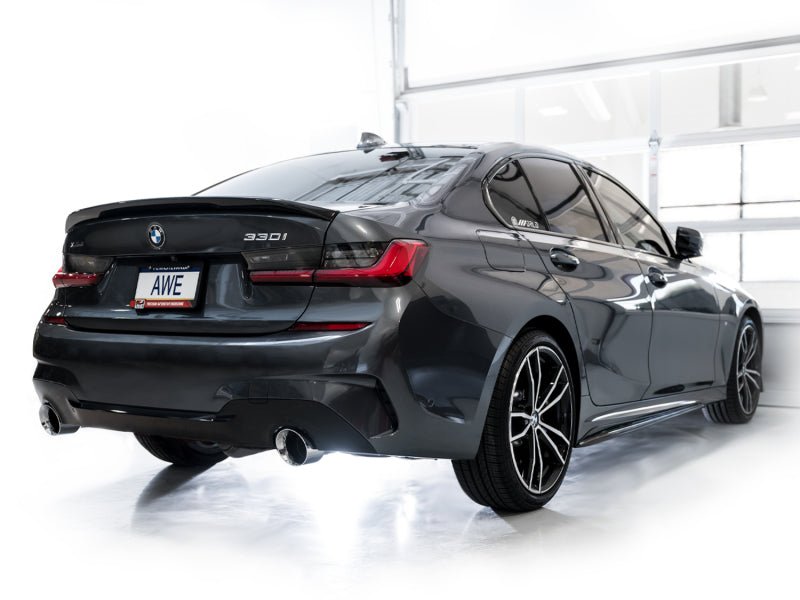 AWE 19 - 23 BMW 330i / 21 - 23 BMW 430i Base G2X Touring Axle Back Exhaust - Chrome Silver - CPC Performance