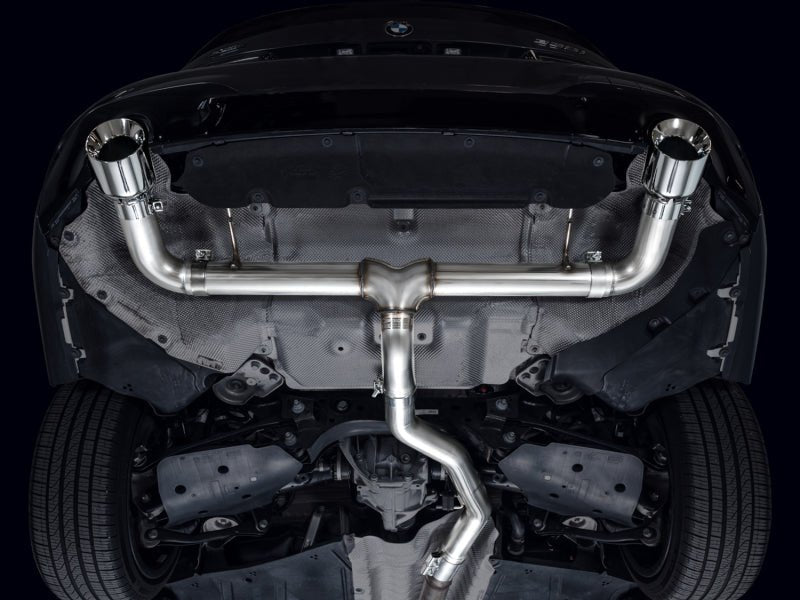 AWE 19 - 23 BMW 330i / 21 - 23 BMW 430i Base G2X Track Edition Axle Back Exhaust - Chrome Silver - CPC Performance