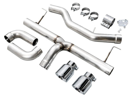 AWE 19 - 23 BMW 330i / 21 - 23 BMW 430i Base G2X Track Edition Axle Back Exhaust - Chrome Silver - CPC Performance