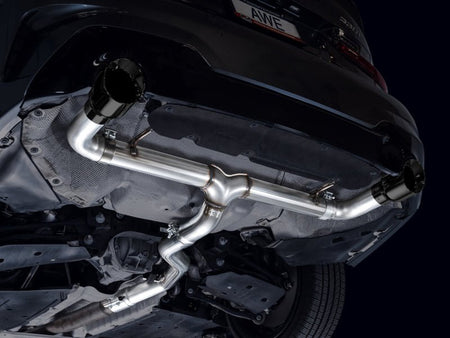 AWE 19 - 23 BMW 330i / 21 - 23 BMW 430i Base G2X Track Edition Axle Back Exhaust - Diamond Black - CPC Performance