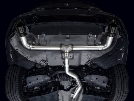AWE 19 - 23 BMW 330i / 21 - 23 BMW 430i Base G2X Track Edition Axle Back Exhaust - Diamond Black - CPC Performance