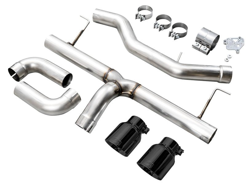 AWE 19 - 23 BMW 330i / 21 - 23 BMW 430i Base G2X Track Edition Axle Back Exhaust - Diamond Black - CPC Performance