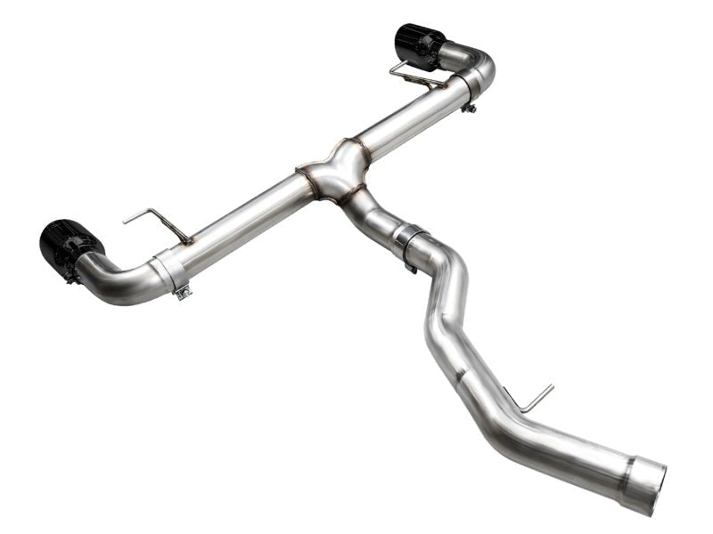 AWE 19 - 23 BMW 330i / 21 - 23 BMW 430i Base G2X Track Edition Axle Back Exhaust - Diamond Black - CPC Performance