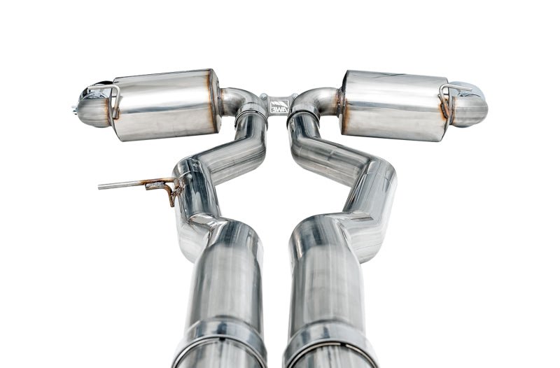 AWE 2020 Toyota Supra A90 Non - Resonated Touring Edition Exhaust - 5in Chrome Silver Tips - CPC Performance