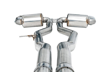 AWE 2020 Toyota Supra A90 Non - Resonated Touring Edition Exhaust - 5in Chrome Silver Tips - CPC Performance