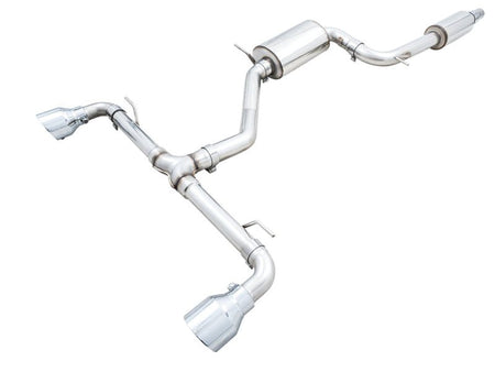 AWE 2022 VW GTI MK8 Touring Edition Exhaust - Chrome Silver Tips - CPC Performance