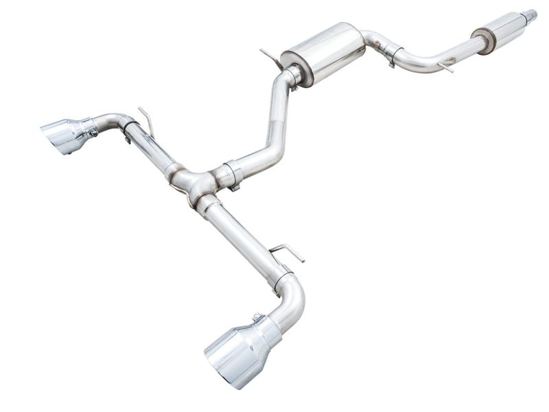 AWE 2022 VW GTI MK8 Touring Edition Exhaust - Chrome Silver Tips - CPC Performance