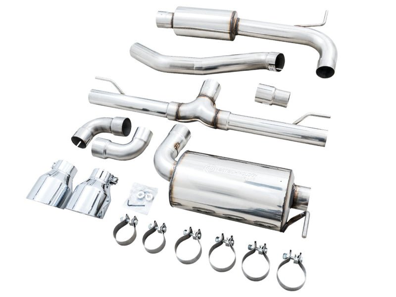 AWE 2022 VW GTI MK8 Touring Edition Exhaust - Chrome Silver Tips - CPC Performance