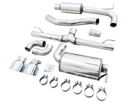 AWE 2022 VW GTI MK8 Touring Edition Exhaust - Chrome Silver Tips - CPC Performance