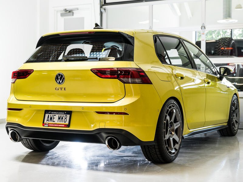 AWE 2022 VW GTI MK8 Touring Edition Exhaust - Chrome Silver Tips - CPC Performance