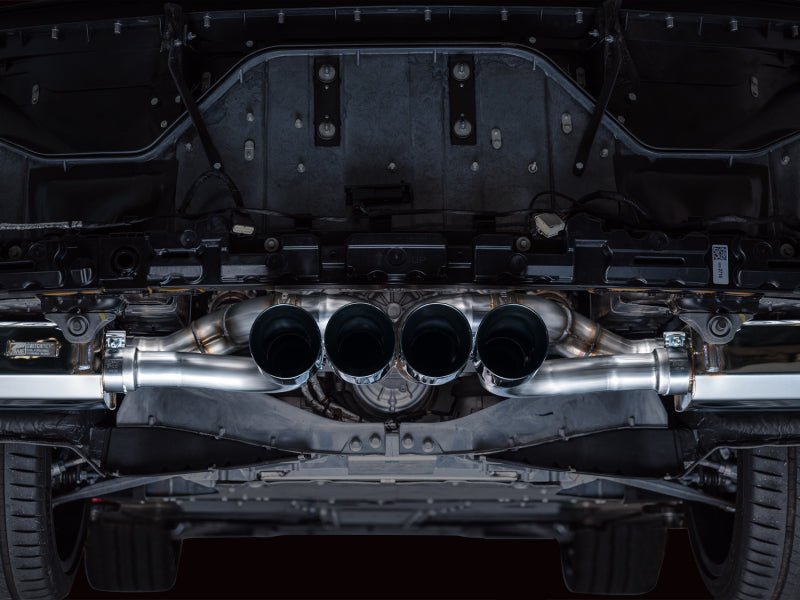 AWE 2023 C8 Corvette Z06 SwitchPath Cat - Back Exhaust - Diamond Black Tips - CPC Performance