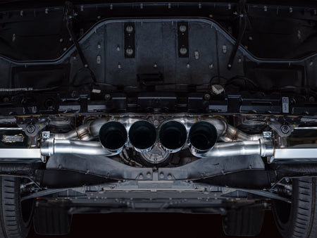 AWE 2023 C8 Corvette Z06 SwitchPath Cat - Back Exhaust - Diamond Black Tips - CPC Performance