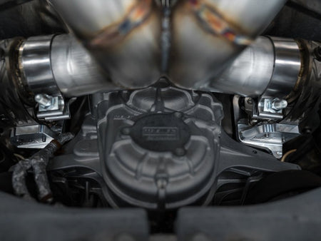 AWE 2023 C8 Corvette Z06 SwitchPath Cat - Back Exhaust - Diamond Black Tips - CPC Performance