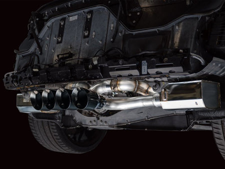 AWE 2023 C8 Corvette Z06 SwitchPath Cat - Back Exhaust - Diamond Black Tips - CPC Performance