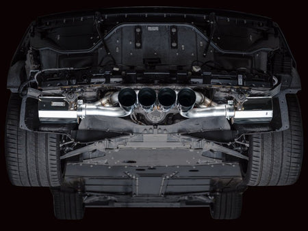 AWE 2023 C8 Corvette Z06 SwitchPath Cat - Back Exhaust - Diamond Black Tips - CPC Performance
