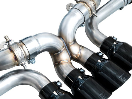 AWE 2023 C8 Corvette Z06 SwitchPath Cat - Back Exhaust - Diamond Black Tips - CPC Performance