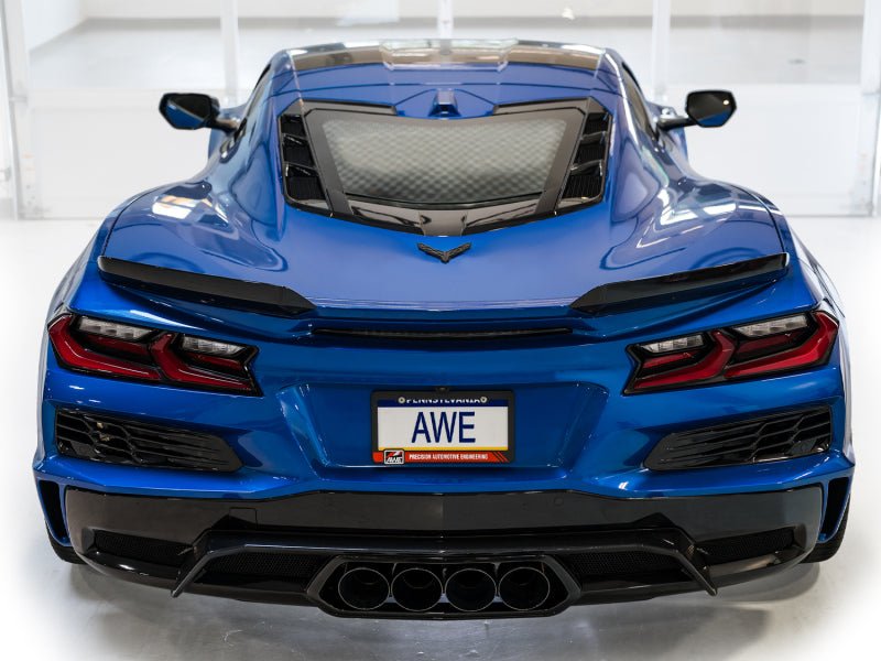 AWE 2023 C8 Corvette Z06 SwitchPath Cat - Back Exhaust - Diamond Black Tips - CPC Performance