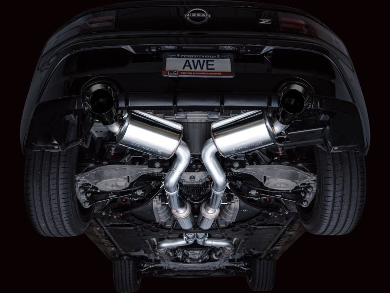 AWE 2023 Nissan Z RZ34 RWD Touring Edition Catback Exhaust System w/ Diamond Black Tips - CPC Performance