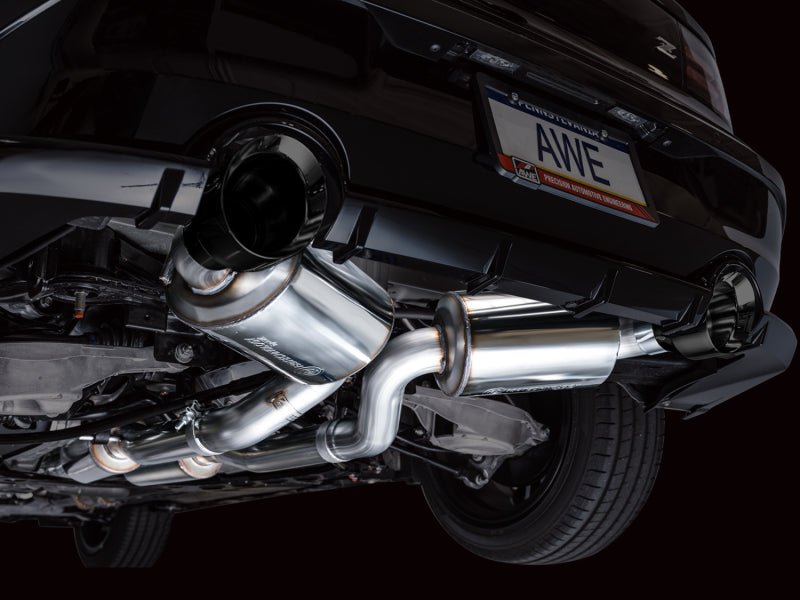 AWE 2023 Nissan Z RZ34 RWD Touring Edition Catback Exhaust System w/ Diamond Black Tips - CPC Performance