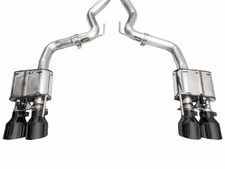 AWE 2024 Ford Mustang Dark Horse S650 RWD SwitchPath Catback Exhaust w/ Quad Diamond Black Tips - CPC Performance