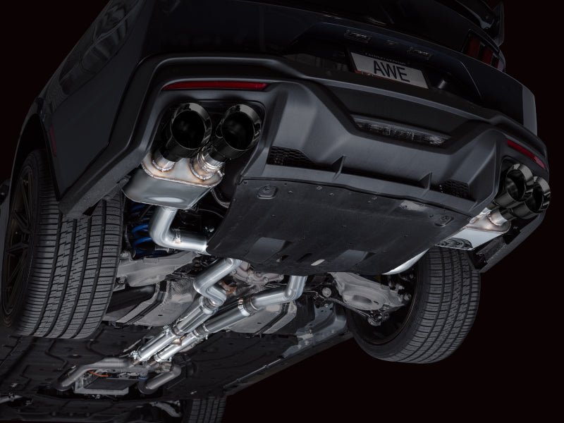 AWE 2024 Ford Mustang Dark Horse S650 RWD SwitchPath Catback Exhaust w/ Quad Diamond Black Tips - CPC Performance
