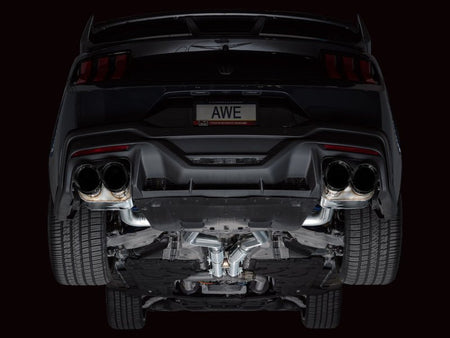 AWE 2024 Ford Mustang Dark Horse S650 RWD SwitchPath Catback Exhaust w/ Quad Diamond Black Tips - CPC Performance