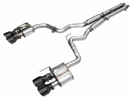 AWE 2024 Ford Mustang Dark Horse S650 RWD SwitchPath Catback Exhaust w/ Quad Diamond Black Tips - CPC Performance