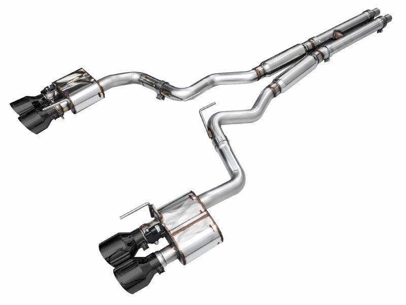 AWE 2024 Ford Mustang Dark Horse S650 RWD SwitchPath Catback Exhaust w/ Quad Diamond Black Tips - CPC Performance