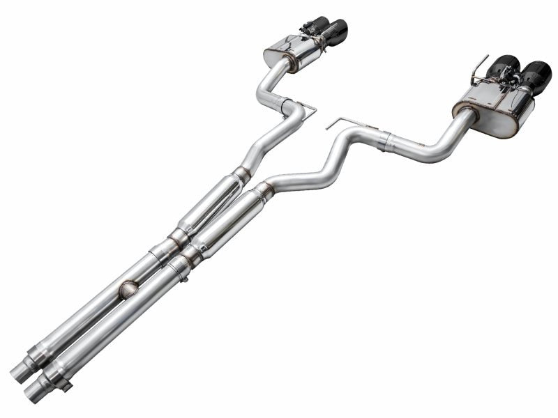 AWE 2024 Ford Mustang Dark Horse S650 RWD SwitchPath Catback Exhaust w/ Quad Diamond Black Tips - CPC Performance