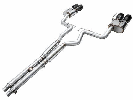 AWE 2024 Ford Mustang Dark Horse S650 RWD SwitchPath Catback Exhaust w/ Quad Diamond Black Tips - CPC Performance
