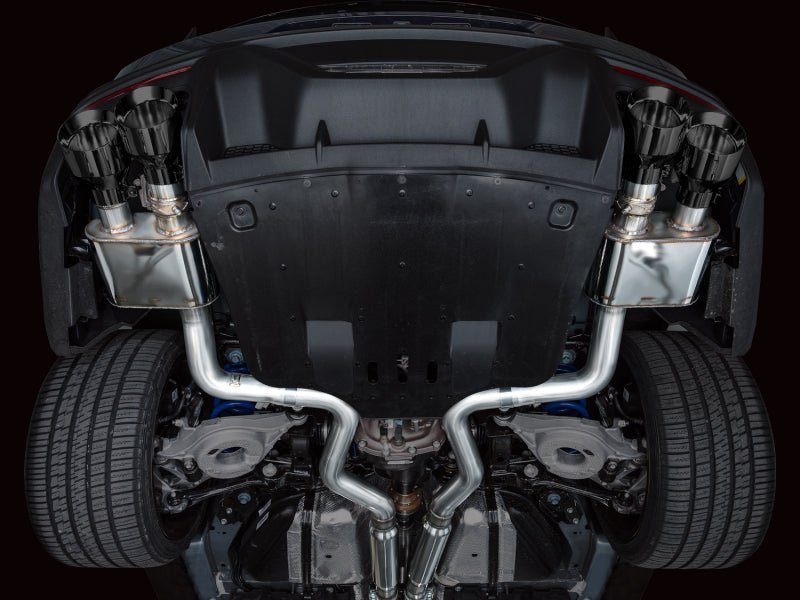 AWE 2024 Ford Mustang Dark Horse S650 RWD SwitchPath Catback Exhaust w/ Quad Diamond Black Tips - CPC Performance